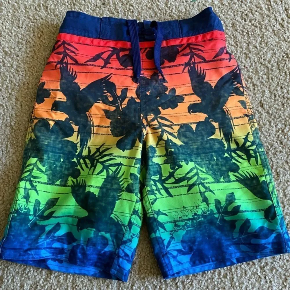 Boys Colorful Swim Trunks